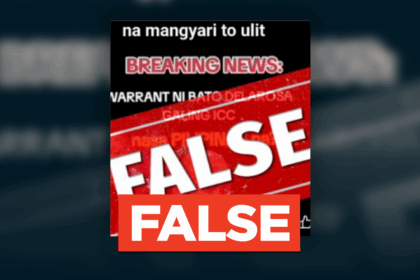 ICC has NOT issued arrest warrant for Sen. Bato dela Rosa