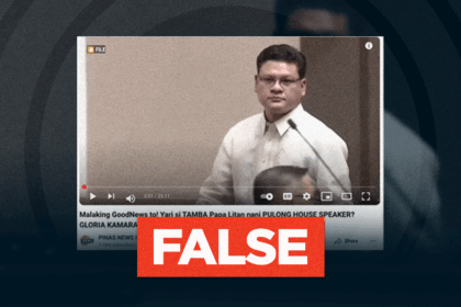FACT CHECK: Paolo Duterte has NOT replaced Martin Romualdez as House Speaker