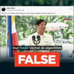 Marcos endorsement of AI trading platform is AI-GENERATED