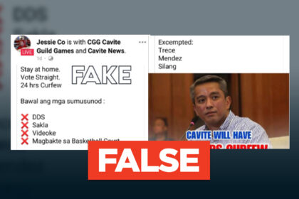 24-hour Cavite curfew is FAKE, Remulla denies issuing any order
